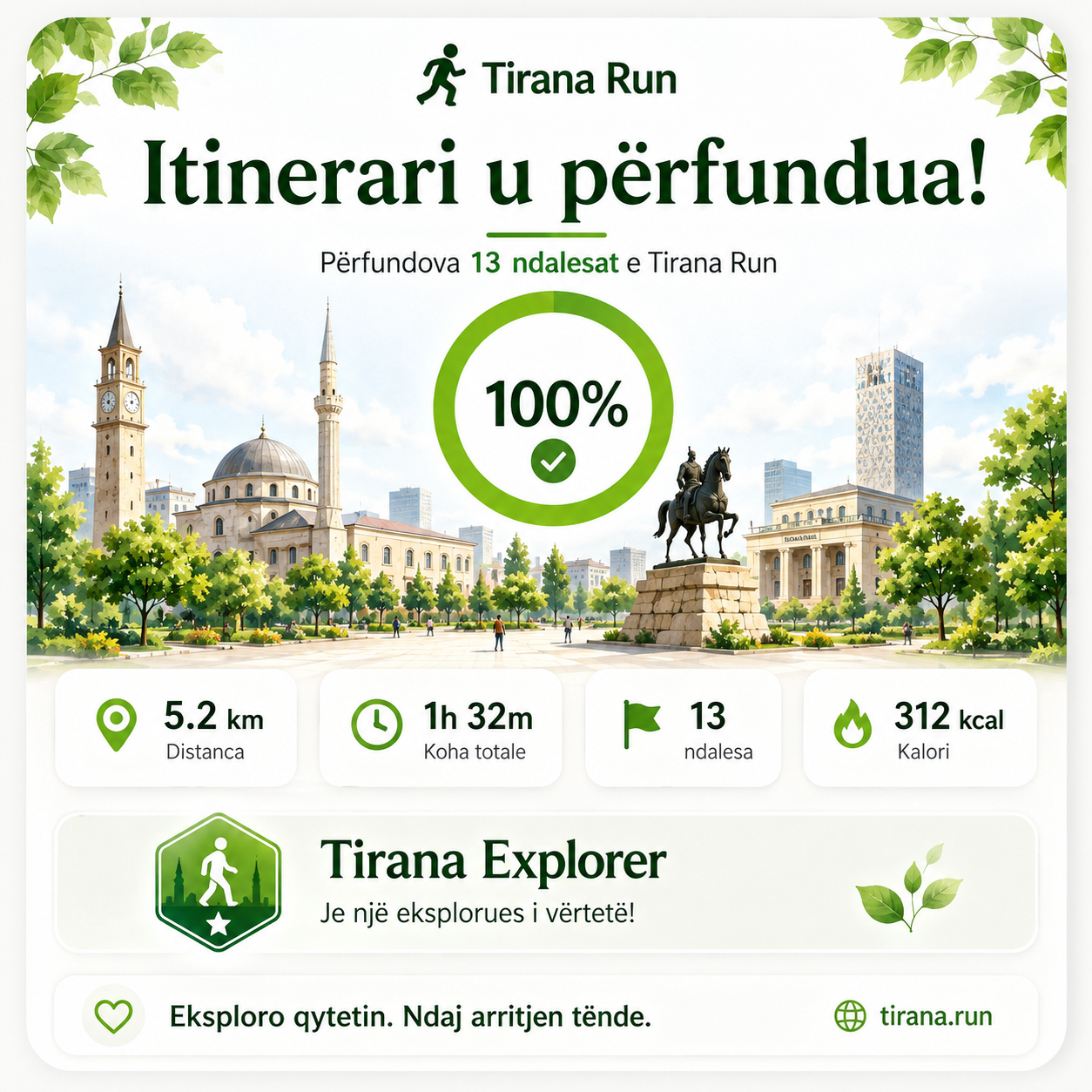 Route completed