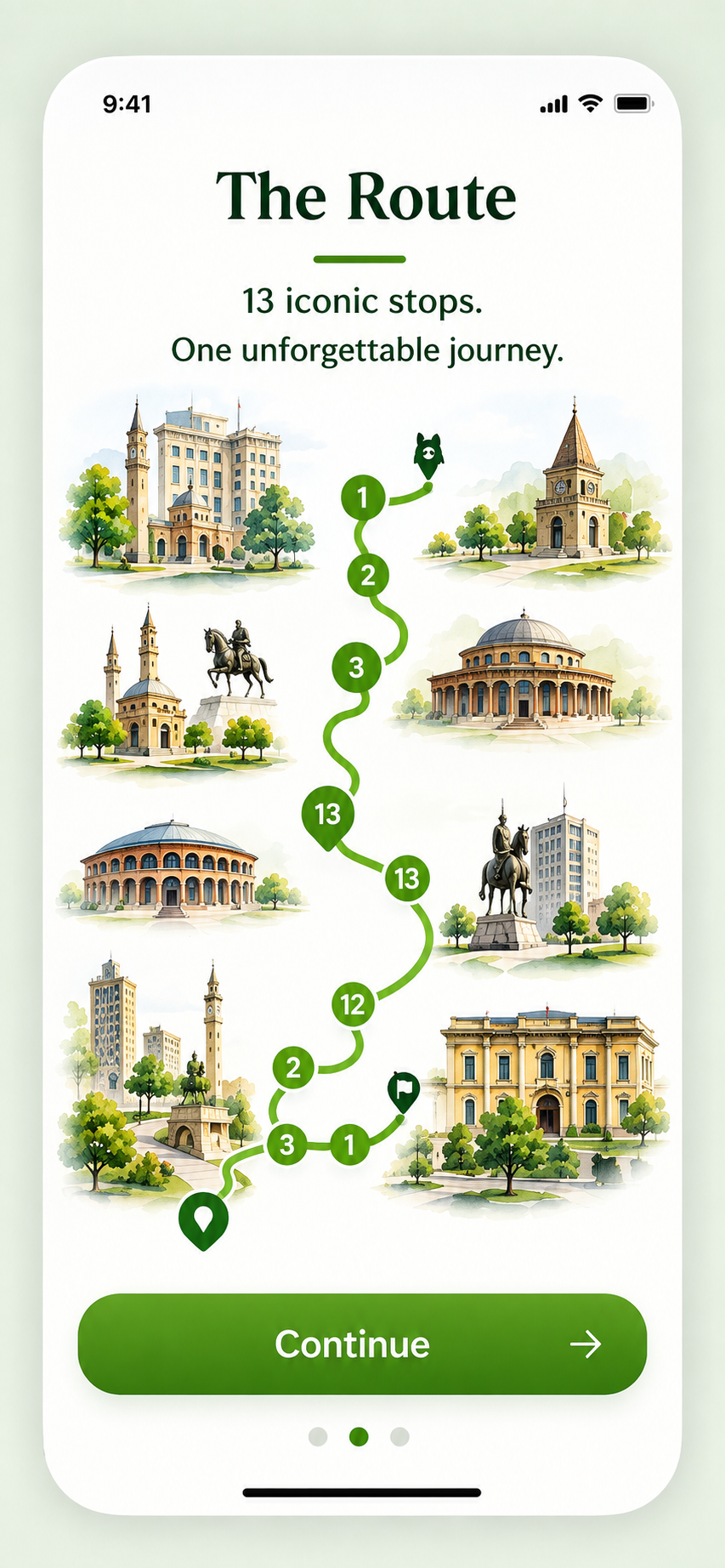 The route