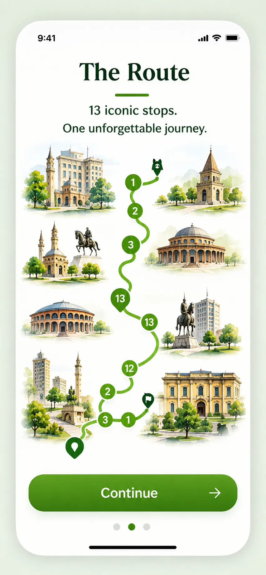 The route